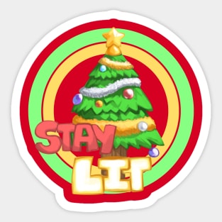 Stay M̶a̶j̶e̶s̶t̶i̶c̶  Lit [Christmas Special} Sticker